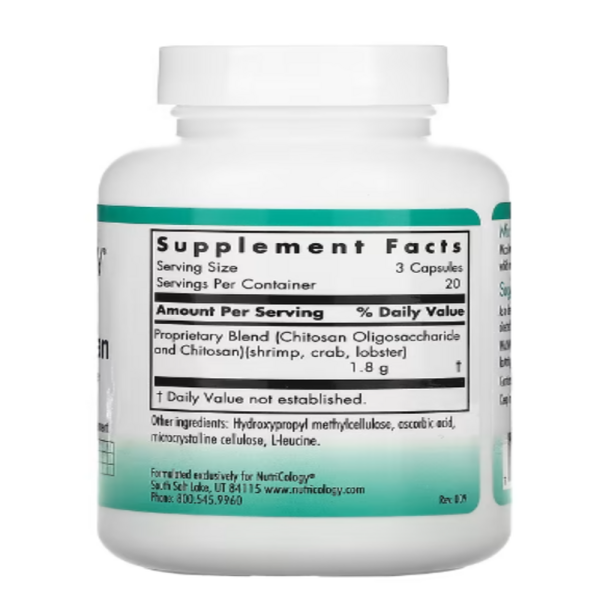 Nutricology, MicroChitosan, 60 Vegicaps