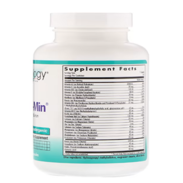 Nutricology, Multi-Vi-Min without Copper & Iron, 150 Vegetarian Capsules