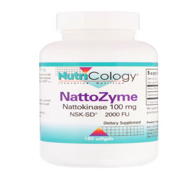 Nutricology, NattoZyme, 100 mg, 180 Softgels