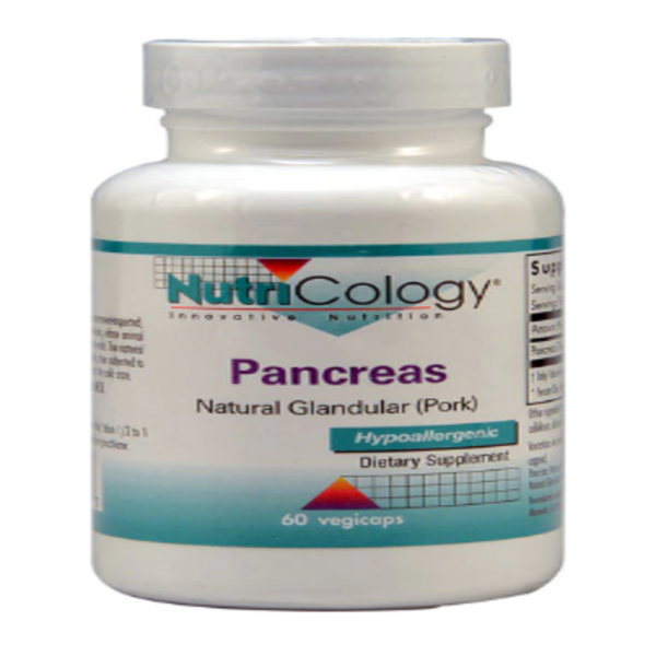 NutriCology Pancreas Natural Glandular (Pork) 60 Veggie Caps
