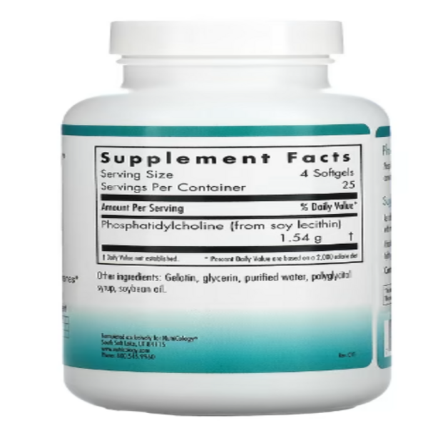 Nutricology, Phosphatidyl Choline, 100 Softgels