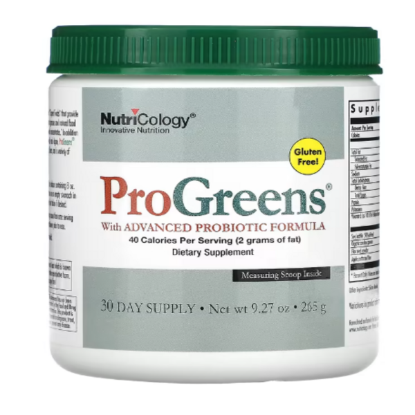 Nutricology, ProGreens with Advanced Probiotic Formula, 9.27 oz (265 g)