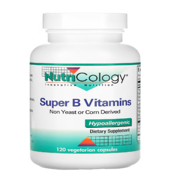 Nutricology, Super B Vitamins, 120 Vegetarian Capsules