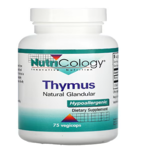 Nutricology, Thymus, 75 Vegicaps