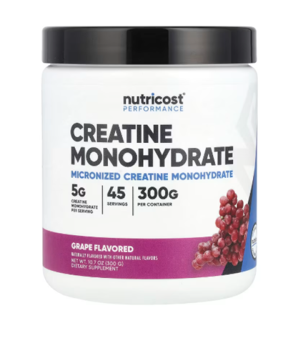 Nutricost, Performance, Creatine Monohydrate, Grape, 10.7 oz (300 g)