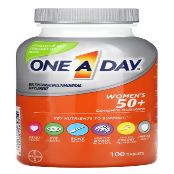 One-A-Day, Women's 50+, Complete Multivitamin, 100 Tablets