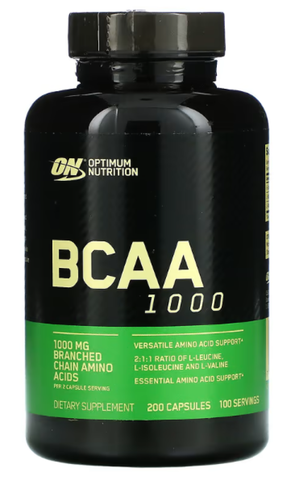 Optimum Nutrition, BCAA 1000, 1,000 mg, 200 Capsules