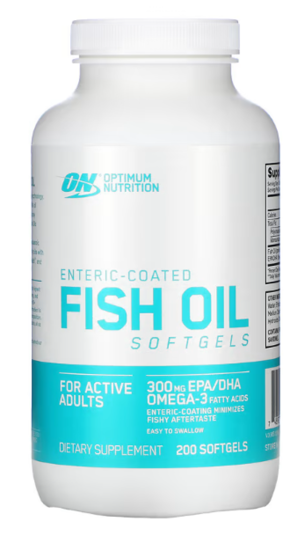Optimum Nutrition, Enteric-Coated Fish Oil, 200 Softgels