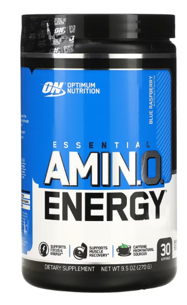 Optimum Nutrition, ESSENTIAL AMIN.O. ENERGY, Blue Raspberry, 9.5 oz (270 g)