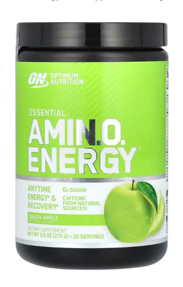 Optimum Nutrition, Essential Amin.O. Energy, Green Apple, 9.5 oz (270 g)