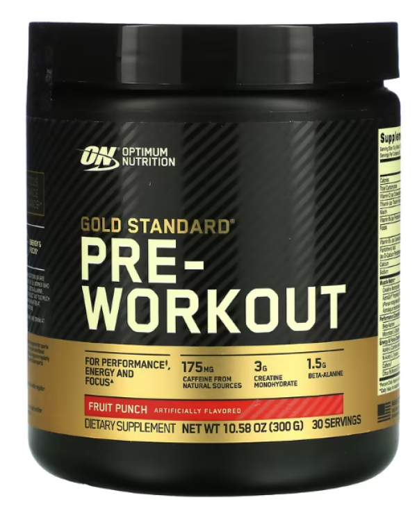 Optimum Nutrition, Gold Standard Pre-Workout, Fruit Punch, 10.58 oz (300 g)
