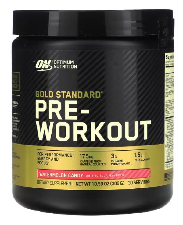 Optimum Nutrition, Gold Standard Pre-Workout, Watermelon Candy, 10.58 oz (300 g)