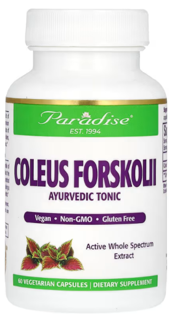 Paradise Herbs, Coleus Forskolii, 60 Vegetarian Capsules