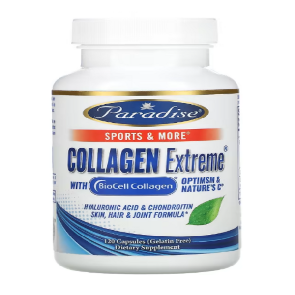 Paradise Herbs, Collagen Extreme with BioCell Collagen, OptiMSM & Nature's C, 120 Capsules