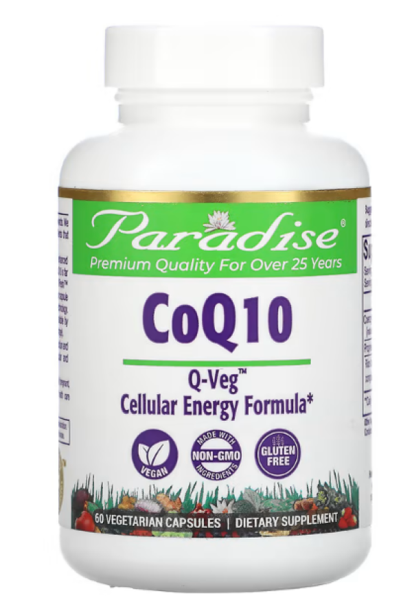 Paradise Herbs, CoQ10, 60 Vegetarian Capsules