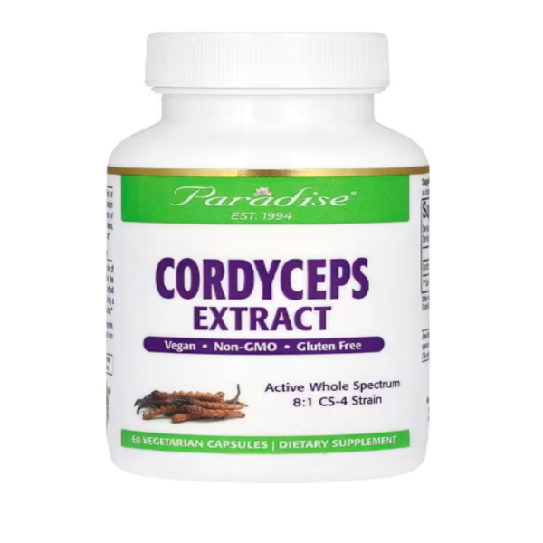 Paradise Herbs, Cordyceps Extract, 60 Vegetarian Capsules