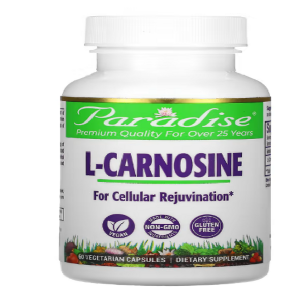 Paradise Herbs, L-Carnosine, 60 Vegetarian Capsules