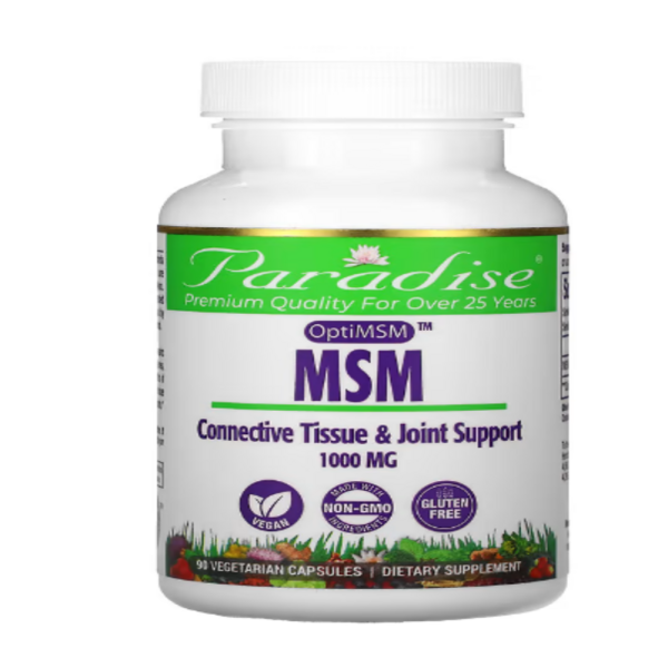 Paradise Herbs, MSM, 1,000 mg, 90 Vegetarian Capsules