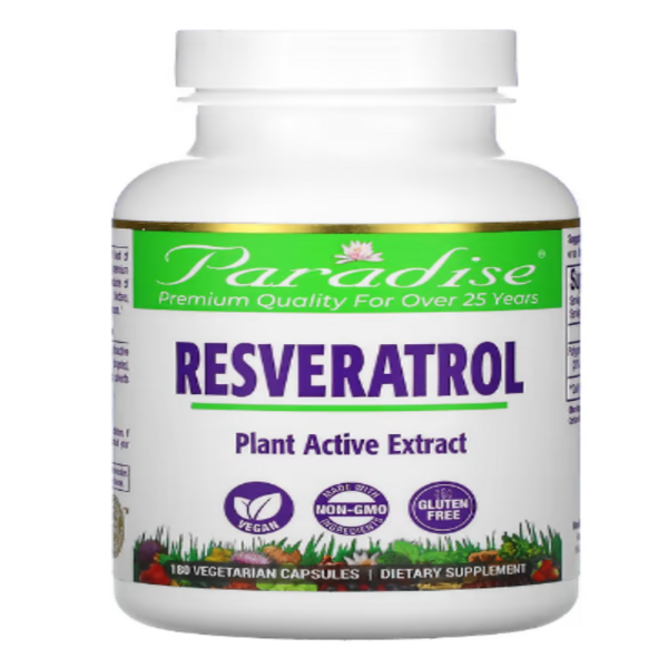 Paradise Herbs, Resveratrol, 180 Vegetarian Capsules