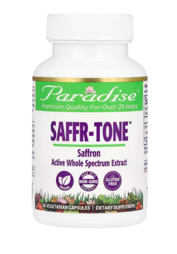Paradise Herbs, Saffr-Tone, 60 Vegetarian Capsules
