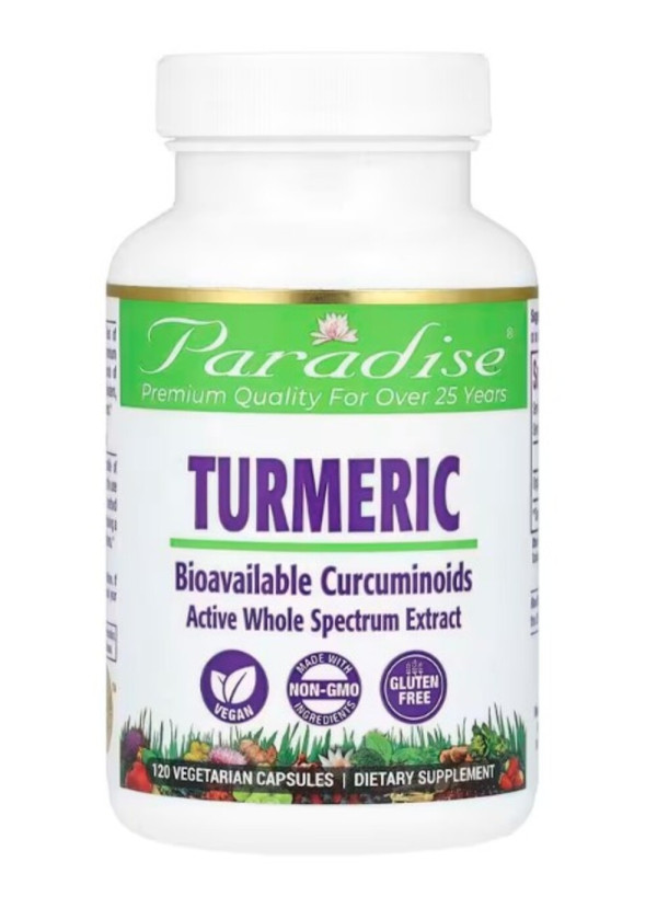 Paradise Herbs, Turmeric, 250 mg, 120 Vegetarian Capsules