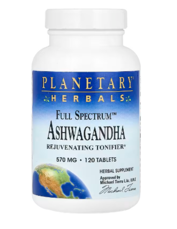 Planetary Herbals, Full Spectrum Ashwagandha, 570 mg, 120 Tablets