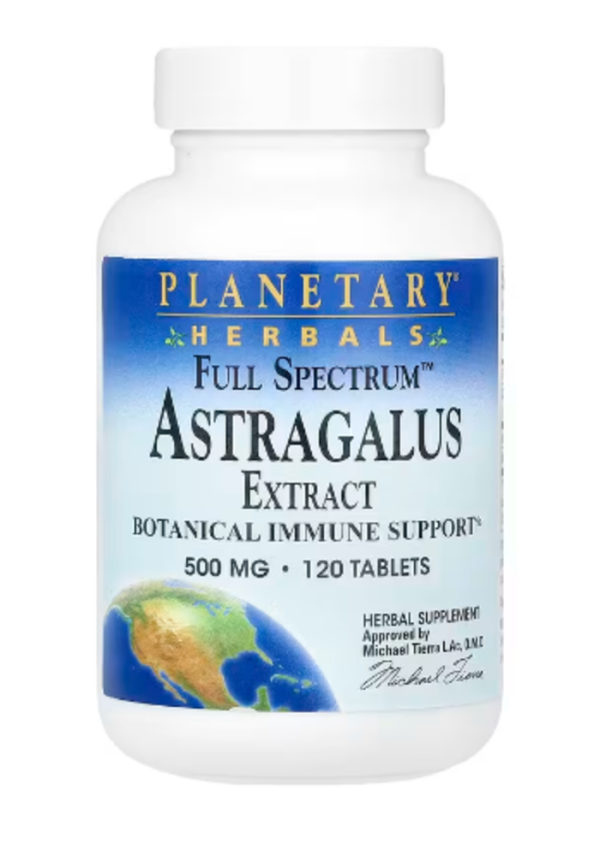 Planetary Herbals, Full Spectrum Astragalus Extract, 500 mg, 120 Tablets