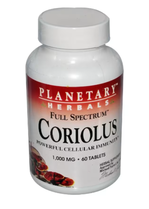 Planetary Herbals Full Spectrum™ Coriolus -- 1000 mg - 60 Tablets