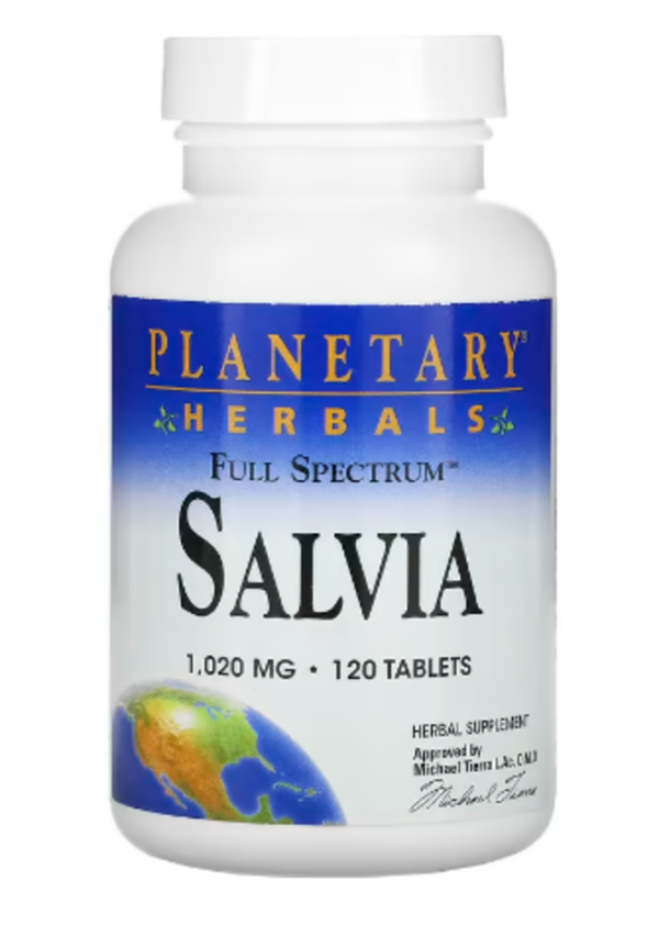 Planetary Herbals Full Spectrum Salvia -- 1020 mg - 120 Tablets