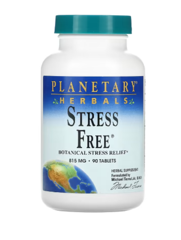 Planetary Herbals, Stress Free, Botanical Stress Relief, 815 mg, 90 Tablets