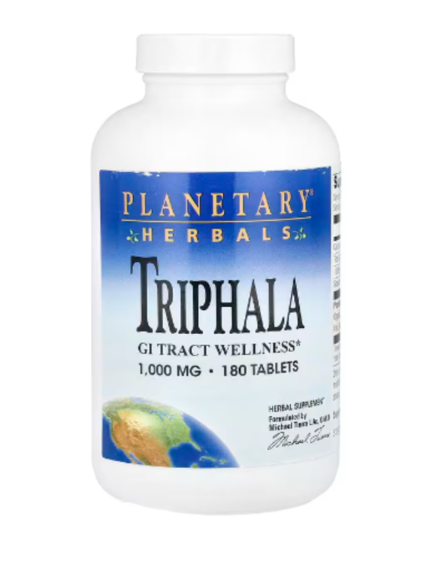 Planetary Herbals, Triphala, GI Tract Wellness, 1,000 mg, 180 Tablets