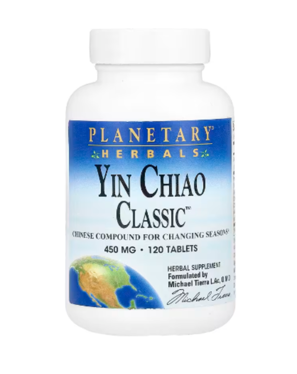 Planetary Herbals, Yin Chiao Classic, 450 mg, 120 Tablets