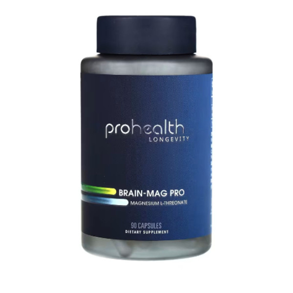 ProHealth Longevity, Brain-Mag Pro, Magnesium L-Threonate, 90 Capsules (48 mg per Capsule)