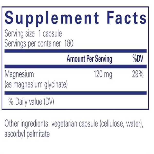 Pure Encapsulations Magnesium (glycinate) -- 180 Capsules