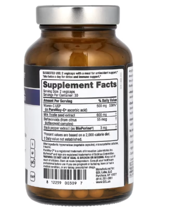 Quality of Life Labs, Advasorb, Vitamin C, 60 Vegicaps