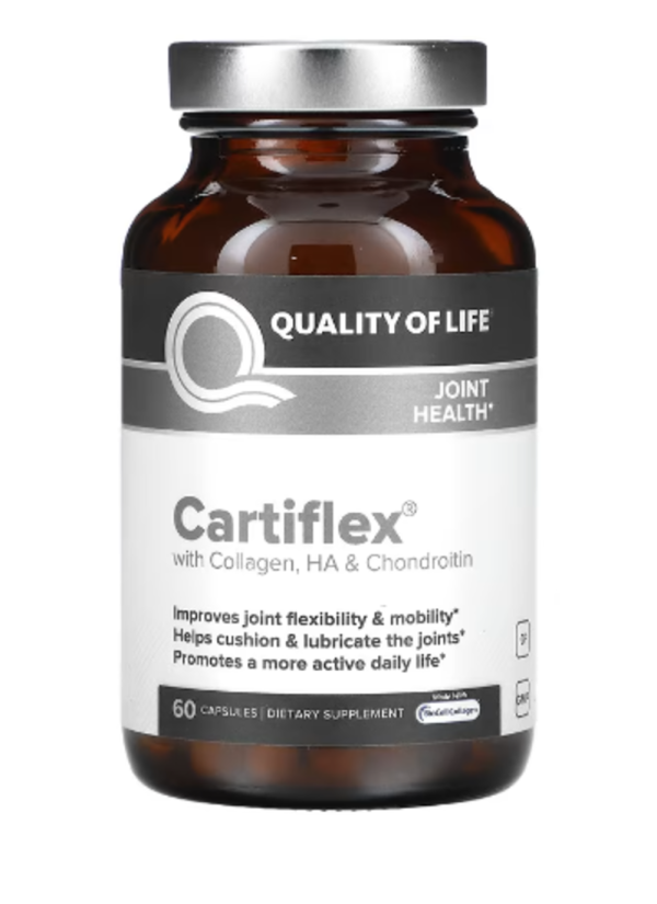 Quality of Life Labs, Cartiflex with Collagen, HA & Chondroitin, 60 Capsules