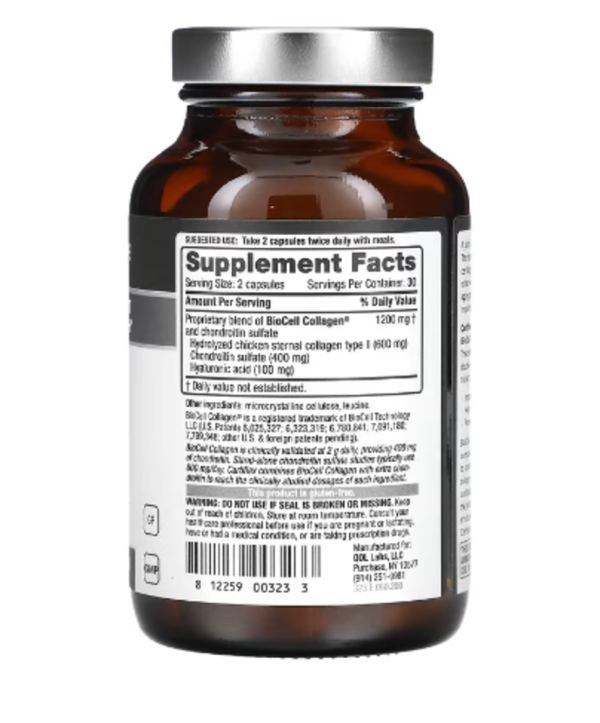 Quality of Life Labs, Cartiflex with Collagen, HA & Chondroitin, 60 Capsules