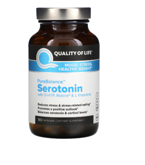 Quality of Life Labs, PureBalance, Serotonin, 90 Capsules