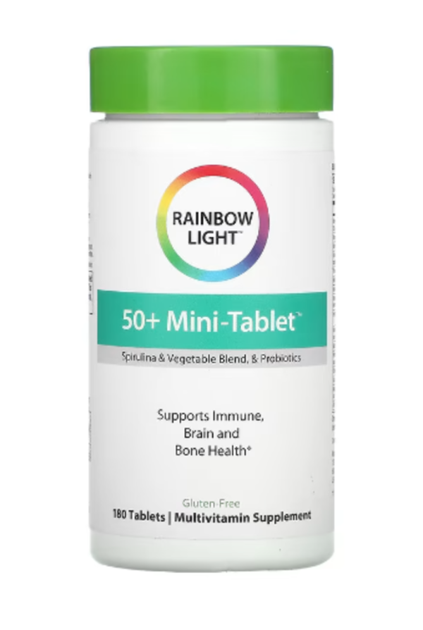 Rainbow Light, 50+ Mini-Tab, Age-Defense Formula, 180 Tablets