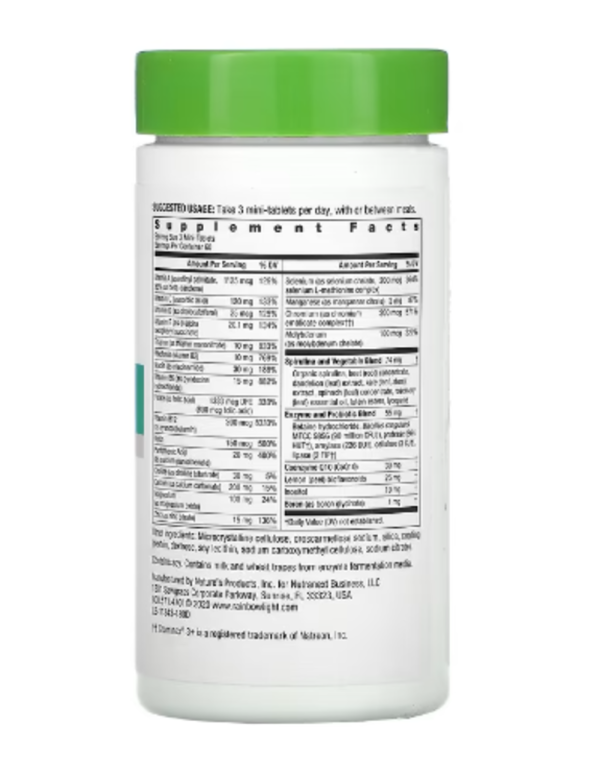 Rainbow Light, 50+ Mini-Tab, Age-Defense Formula, 180 Tablets
