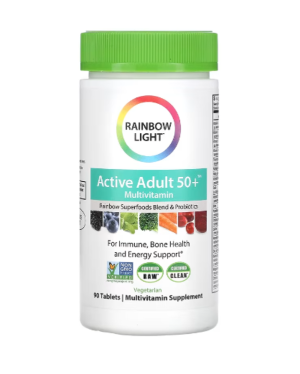 Rainbow Light Active Adult 50+ Multivitamin™ -- 90 Tablets