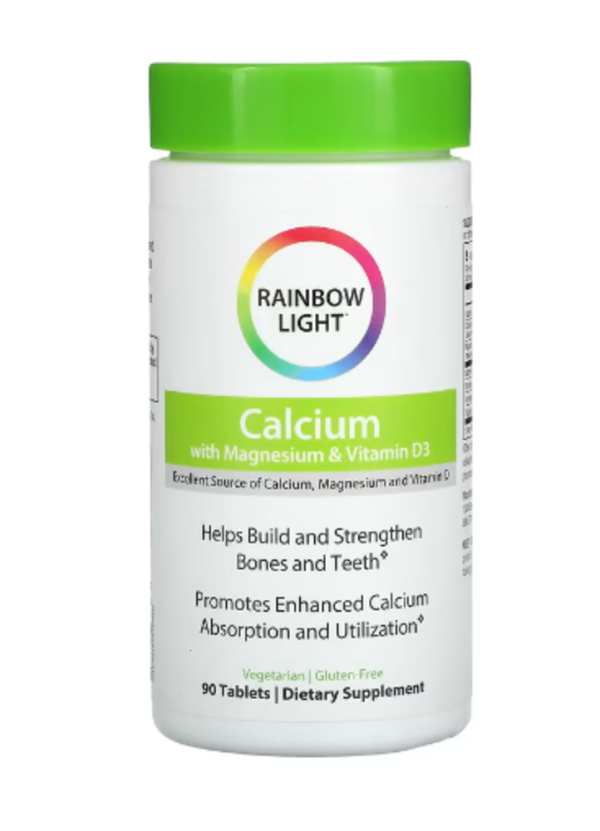 Rainbow Light Calcium With Magnesium & Vitamin D3 -- 90 Tablets