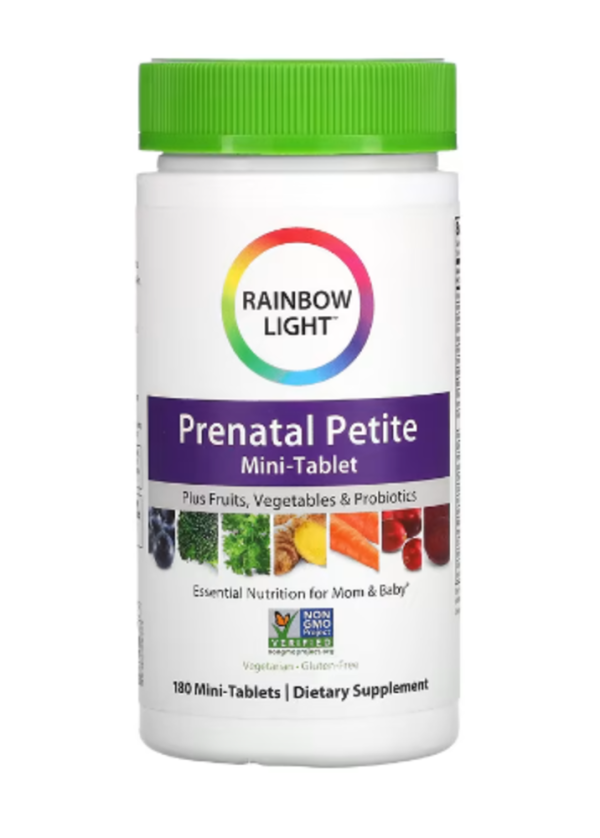 Rainbow Light Prenatal Petite Mini-Tablet Multivitamin -- 180 Mini Tablets