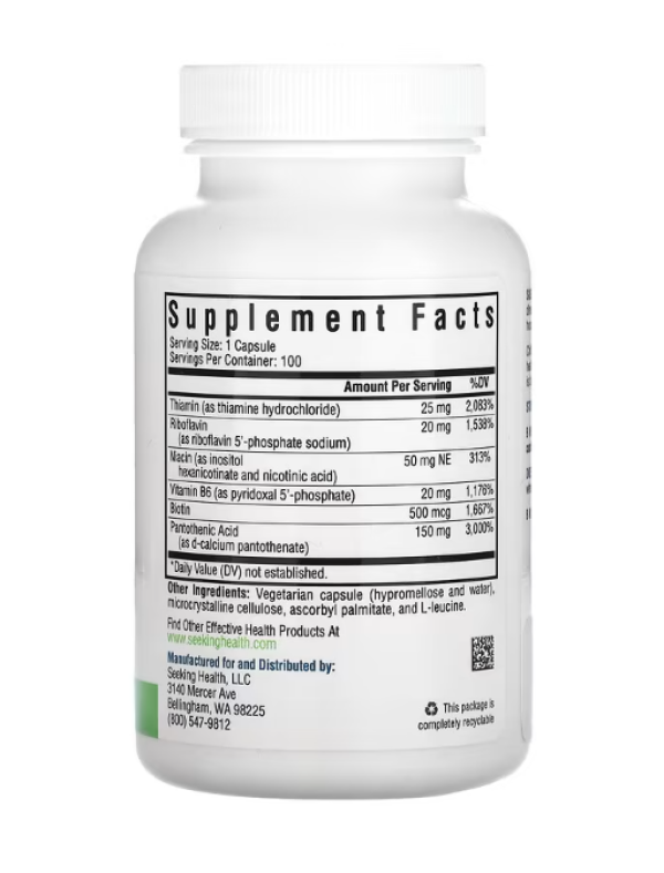 Seeking Health, B-Minus, 100 Vegetarian Capsules
