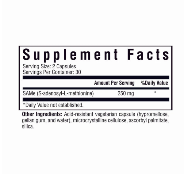 Seeking Health SAMe 250 mg 60 capsules