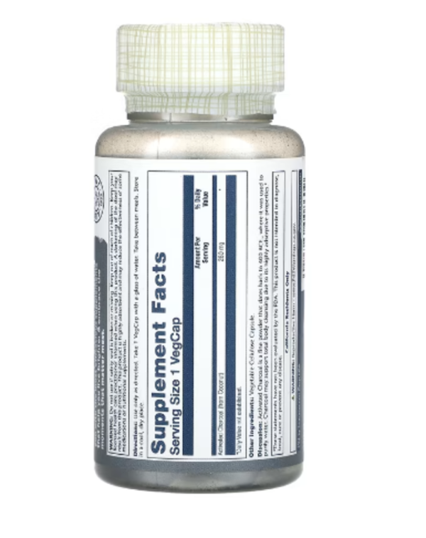Solaray, Activated Charcoal, 280 mg, 90 VegCaps