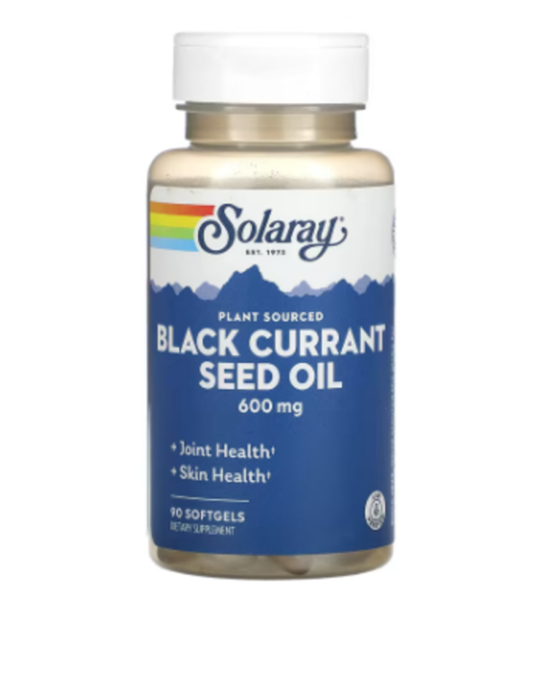 Solaray, Black Currant Seed Oil, 600 mg, 90 Softgels