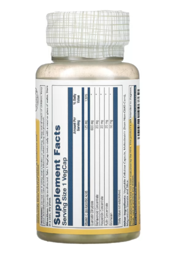 Solaray, Mega Quercetin, 600 mg, 60 VegCaps