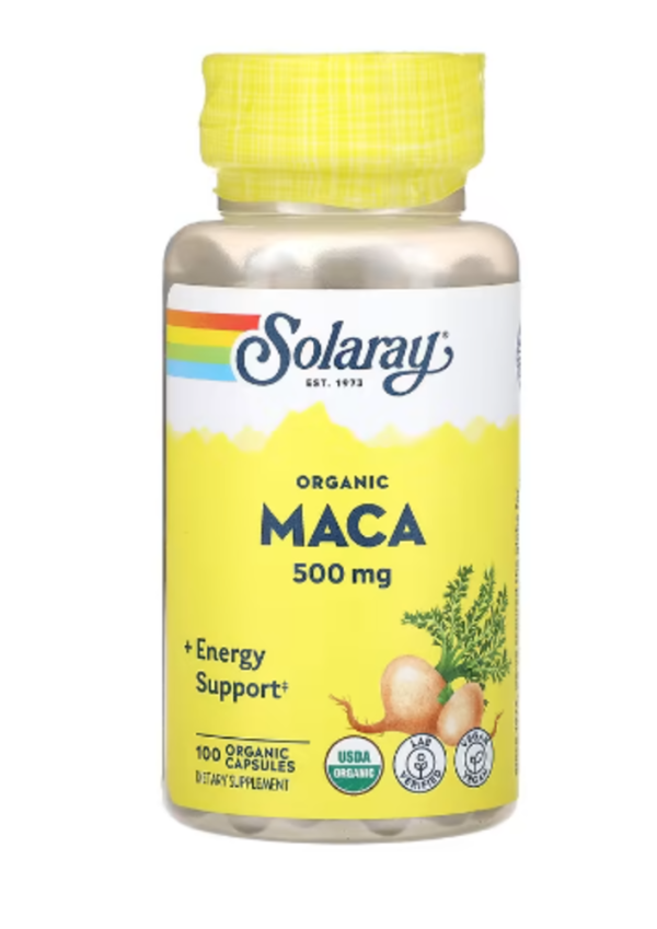 Solaray, Organic Maca, 500 mg, 100 Organic Capsules