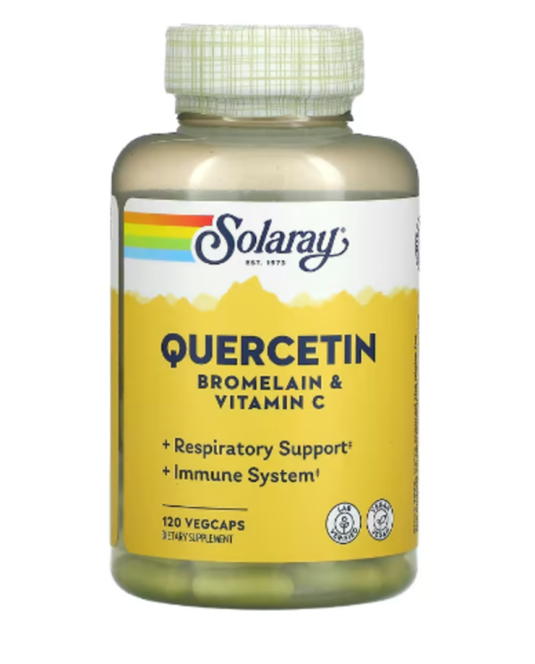 Solaray, Quercetin, Bromelain & Vitamin C, 120 VegCaps